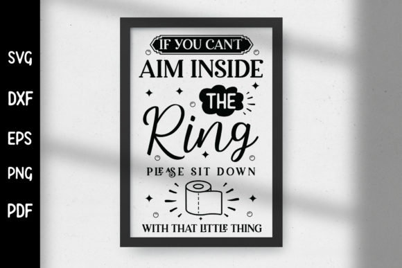 Review: Funny Bathroom Sign SVG for Embroidery Projects