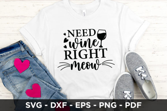 Review: Need Wine Right Meow SVG for Embroidery