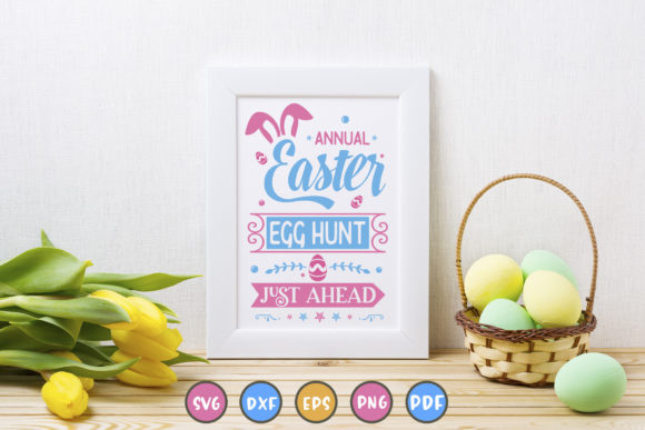 Reviewing the Annual Easter Egg Hunt Just Ahead SVG