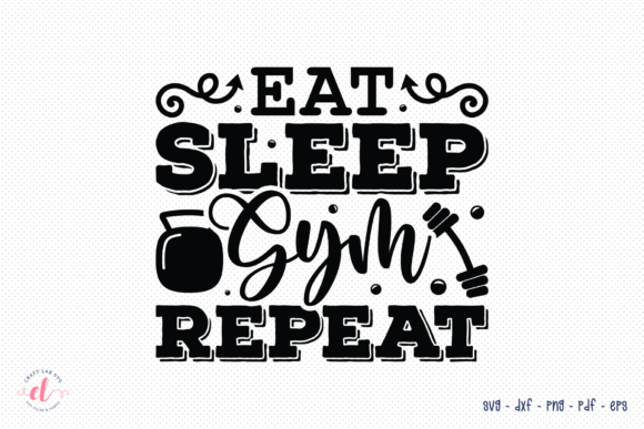 Reviewing the Eat Sleep Gym Repeat SVG for Embroidery