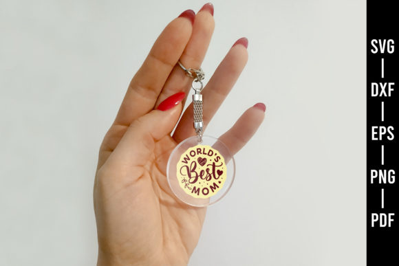 Reviewing the Worlds Best Mom SVG Keychain Design